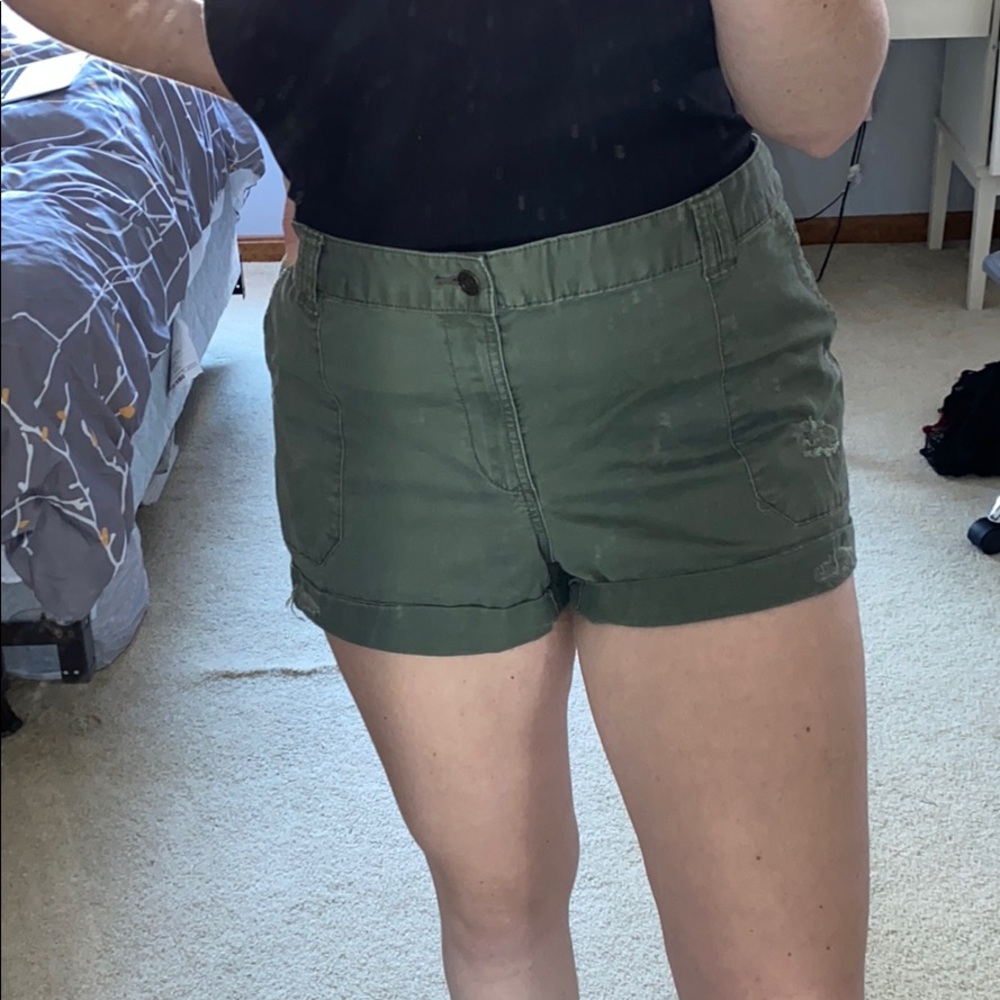 Distressed cargo shorts!